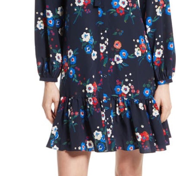 Tory Burch Gabrielle Pansy Dress Size 4 - Picture 3 of 6